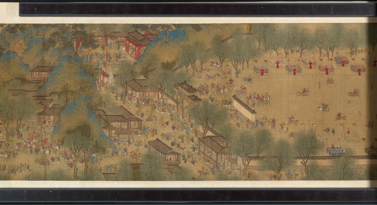 川の春祭り 作： 清王朝の中国語学校