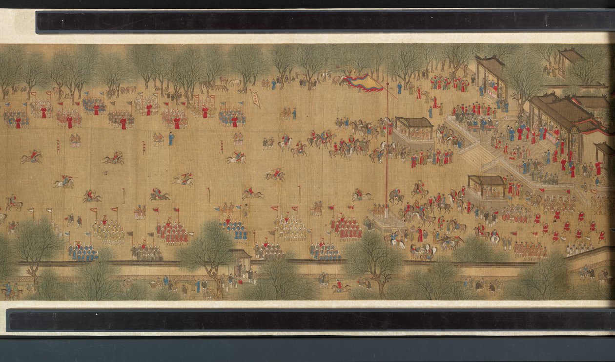川の春祭り 作： 清王朝の中国語学校