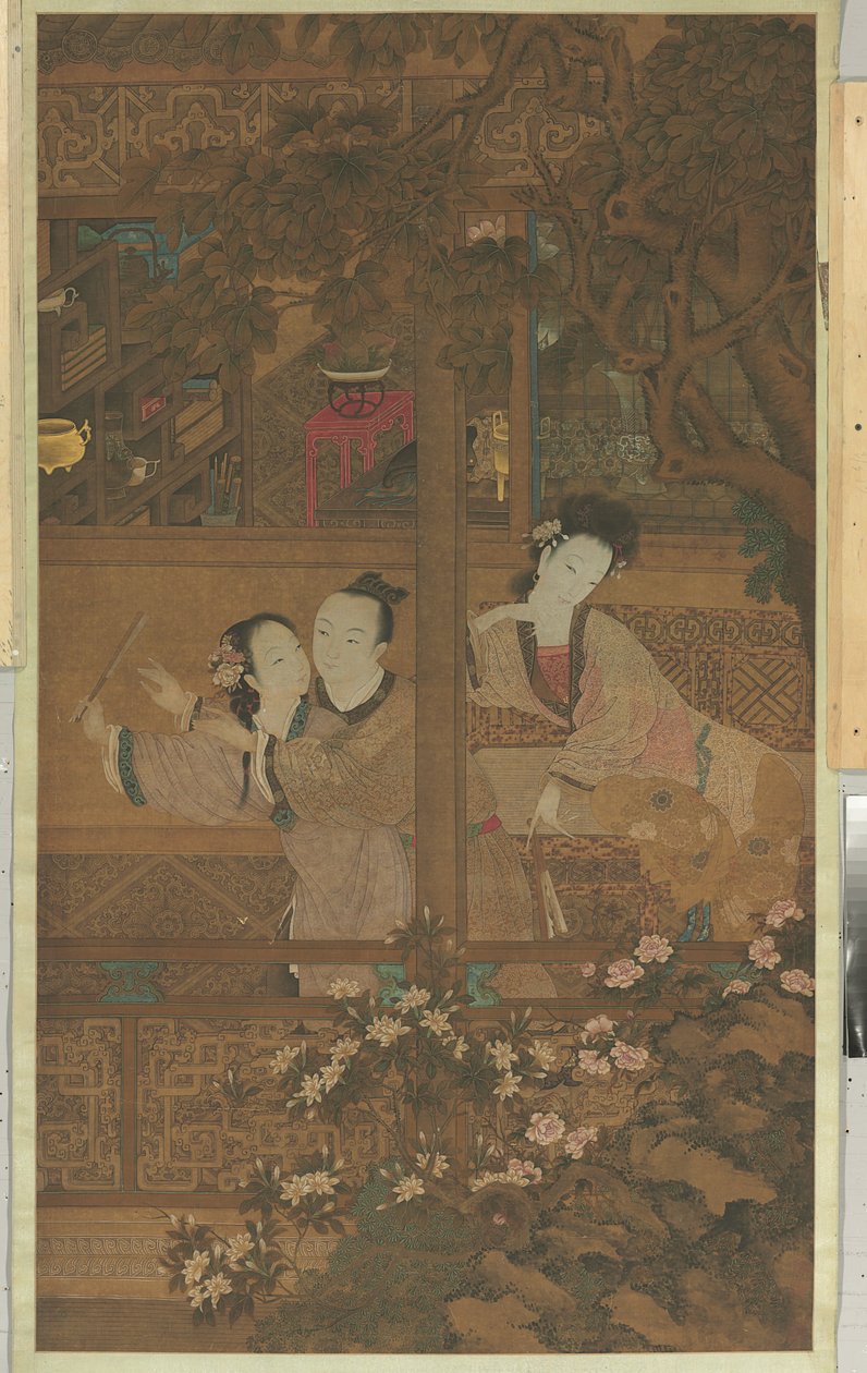 紅楼夢（絹本・墨・彩色） 作： 清王朝の中国語学校