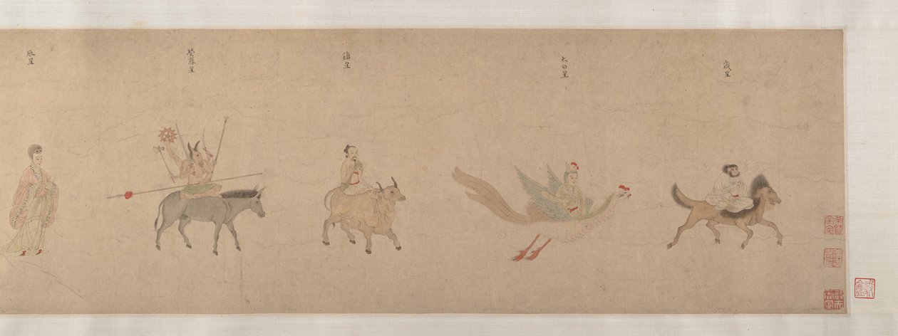 惑星と星座の神々、16世紀。 作： 秋英