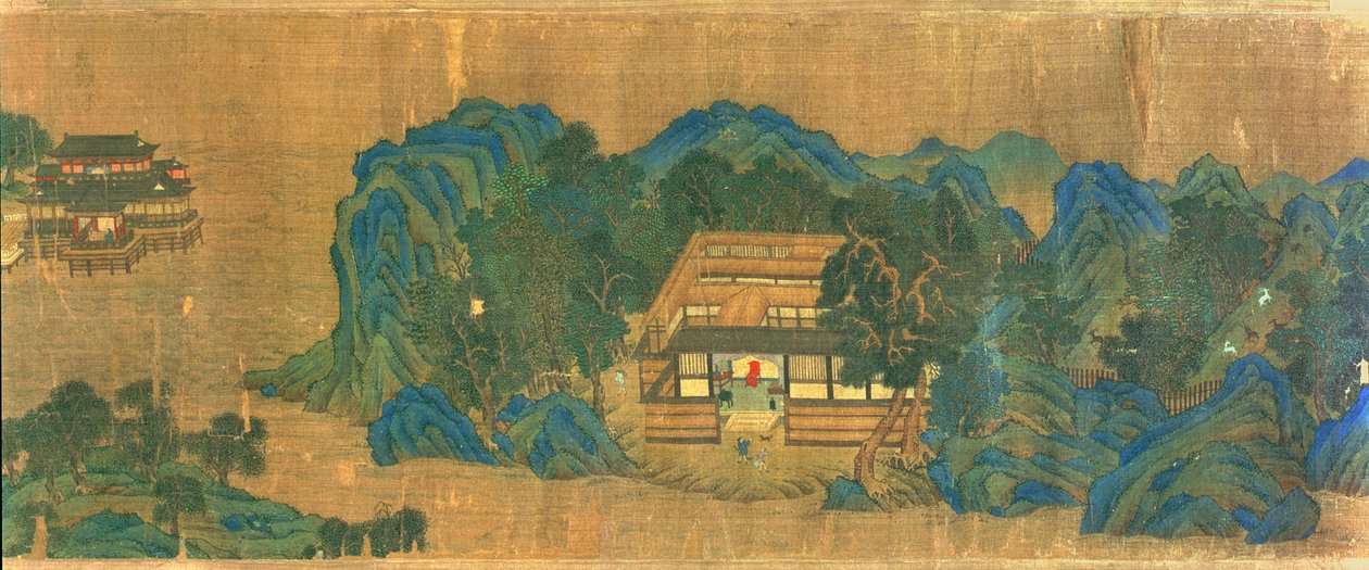 王偉の絵画様式と詩の後の王川の住居 作： 秋英