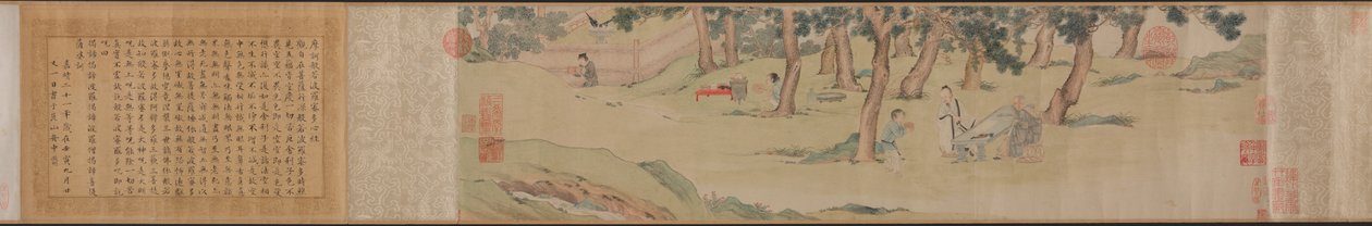 Zhao Mengfu Writing the Heart (Hridaya) Sutra in Exchange for Tea 作： 秋英