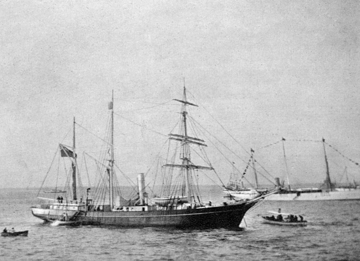 アーネストシャクレトンはHMSニムロッド、1907年1908年を出荷します。 作： 女王アレクサンドラ