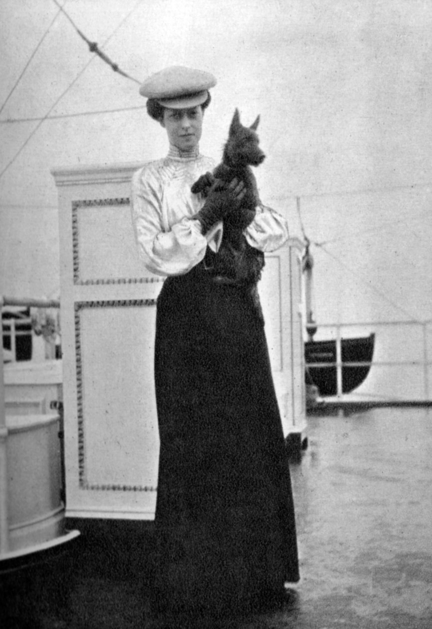 ビクトリアプリンセス1868-1935、ロイヤルヨットビクトリアアンドアルバートIII、1908年 作： 女王アレクサンドラ