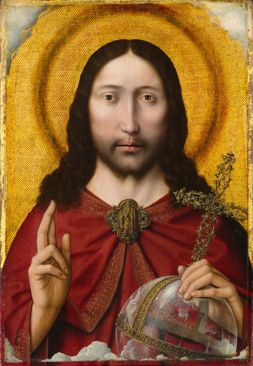 サルヴァトーレ・ムンディ、1500～1510年頃（パネルに油彩） 作： クエンティン・マサイスとワークショップ
