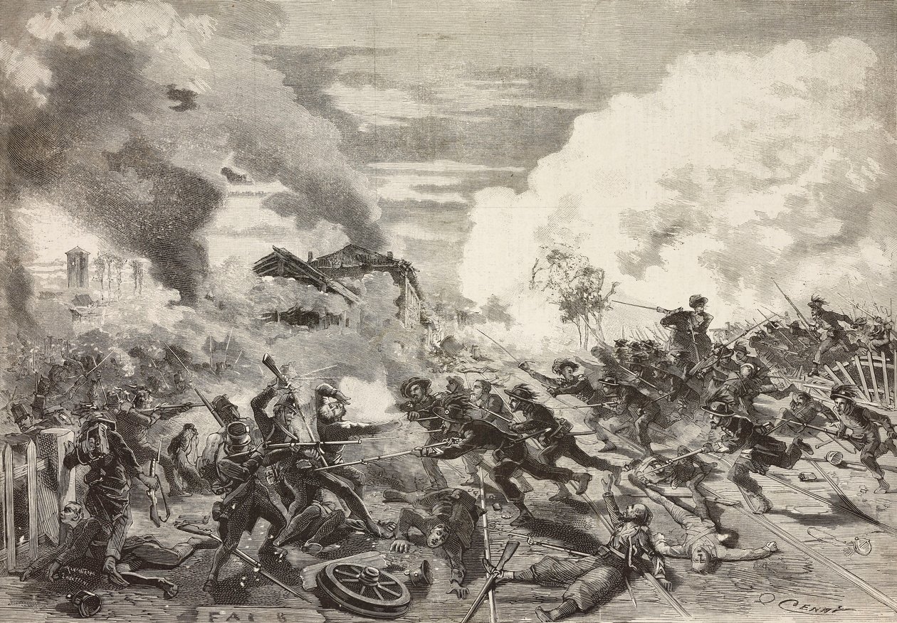 ファンティ将軍の師団到着、Magentaの戦い、6月4日 作： クィントゥス・チェニ