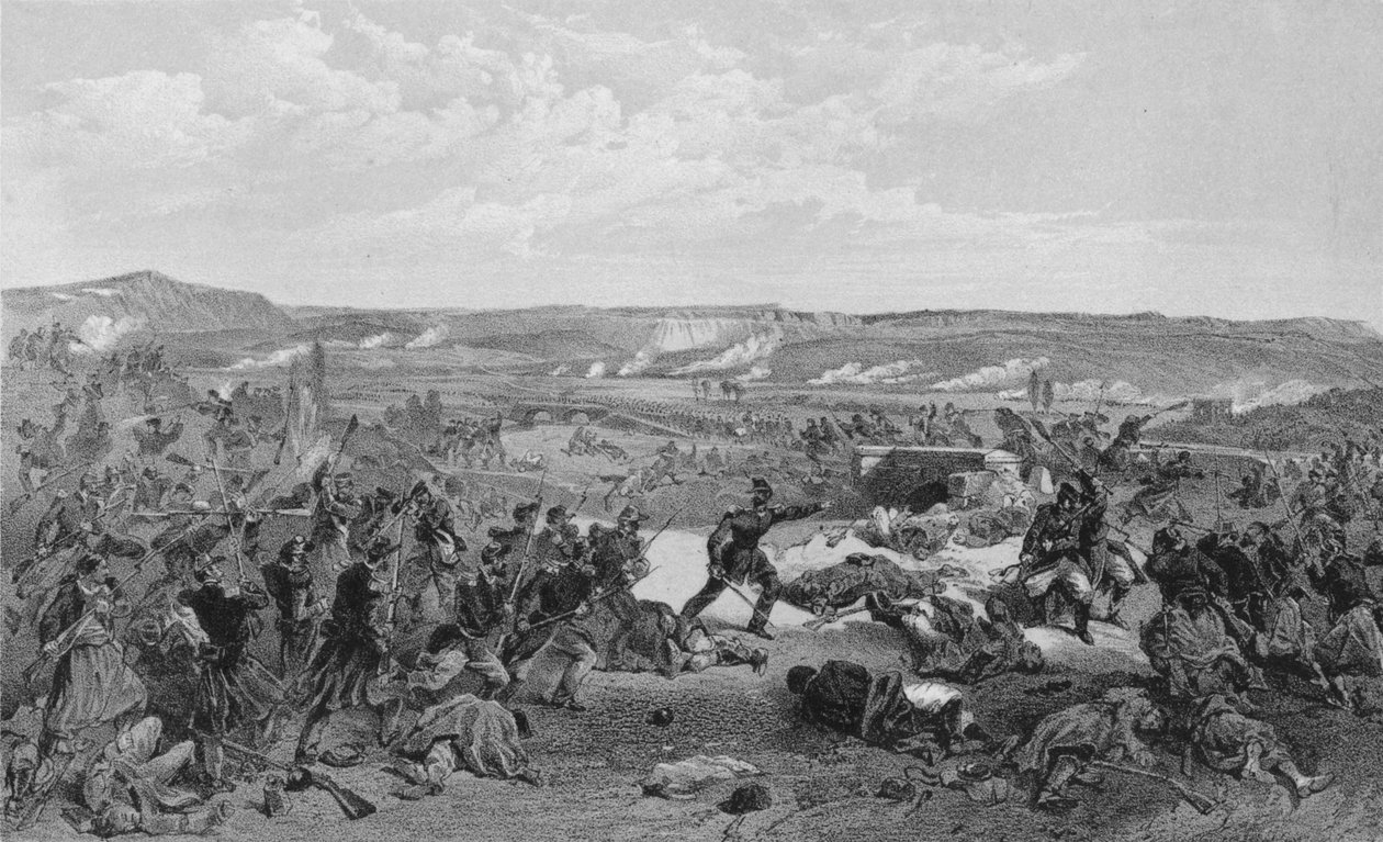 「チェルナヤの戦い、1855 年 8 月 16 日」。 作： RMブライソン