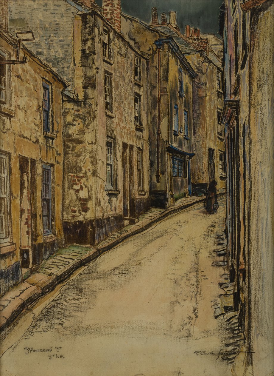 St Andrews Street, St Ives (ミクスト メディア) 作： R.ボルレーススマート