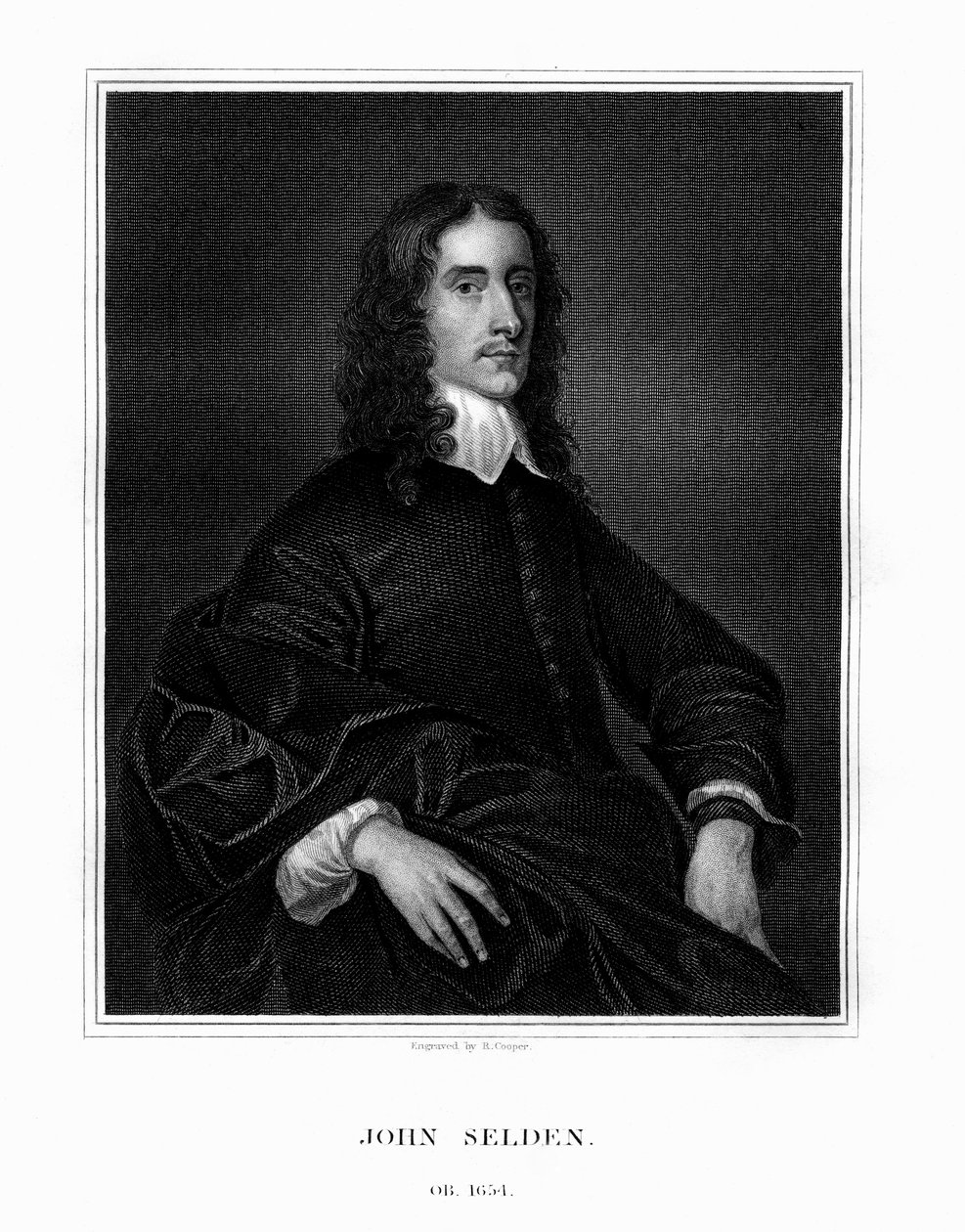 ジョンセルデン、イギリスの法学者、法律の古物商および東洋の学者、1823年。 作： R.クーパー