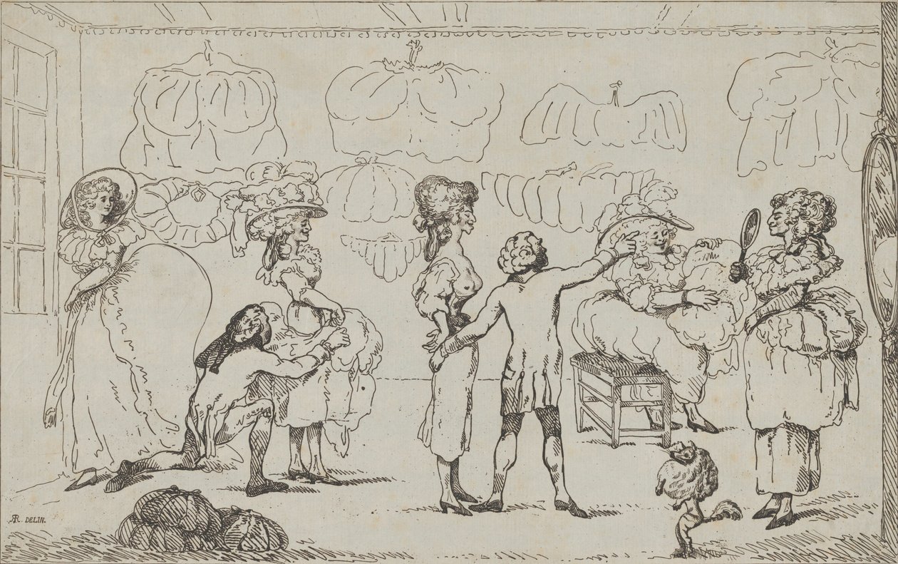 1785年7月11日の「バム・ショップ」。 作： R.ラッシュワース。