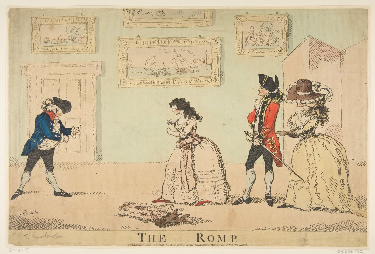 The Romp、1786 年 1 月 3 日。 作： Rラッシュワース