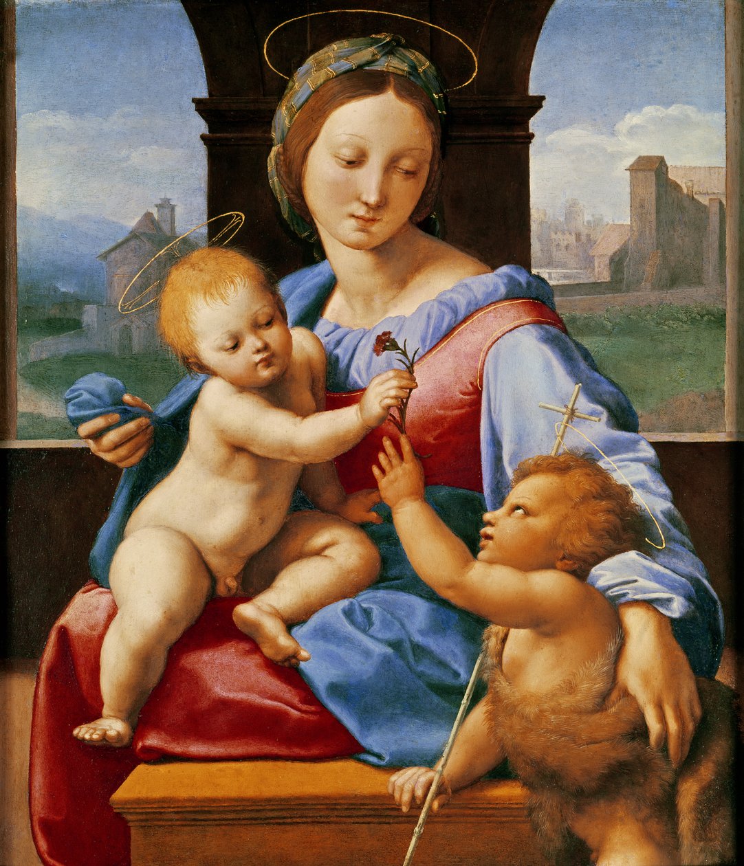 Aldobrandini MadonnaまたはThe Garvagh Madonna、1509-10年頃 作： ラファエロサンツィオラファエル