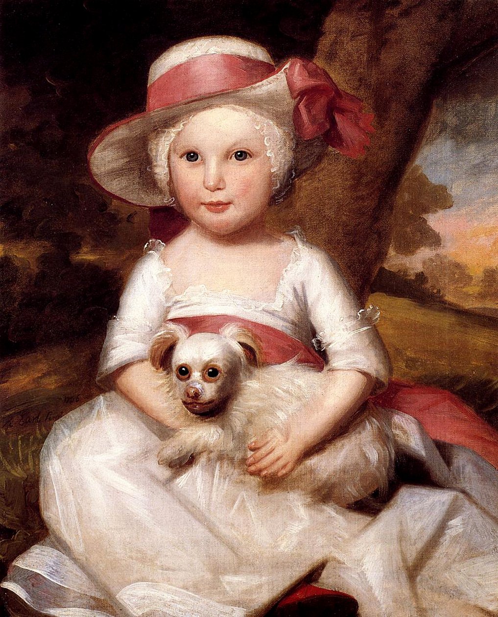 子供の肖像、c.1778 作： ラルフ・アール