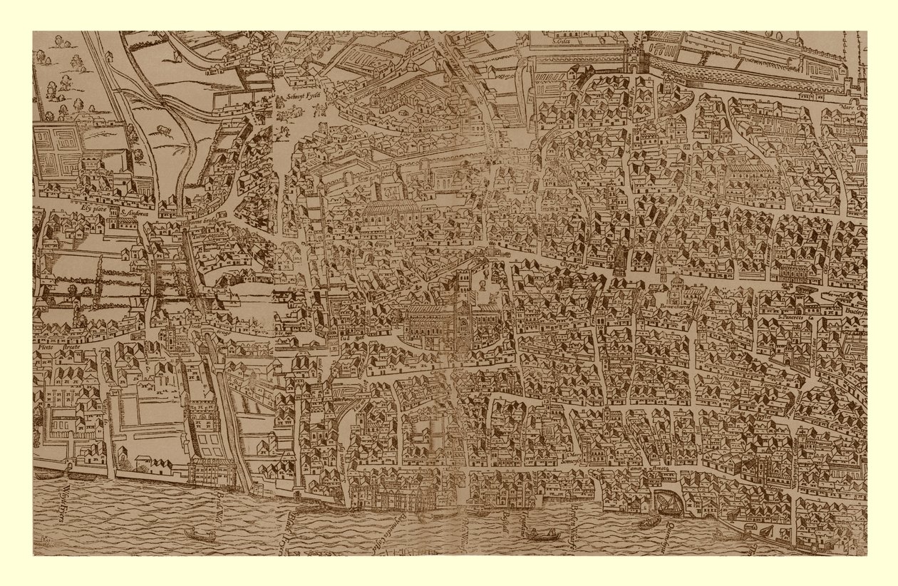 私たちの都市、c1560-1620、1886 作： ラルフ・アガス