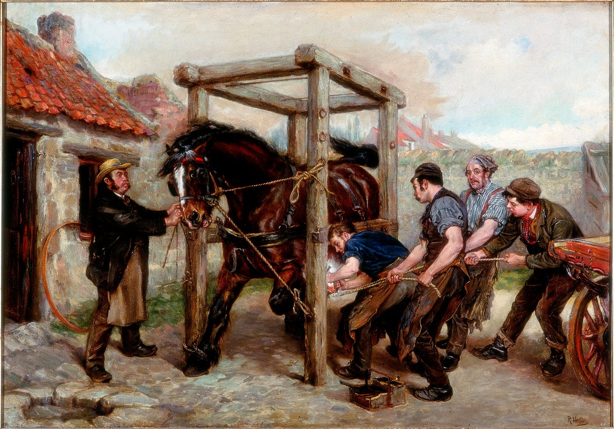 ベイマーレのシューイング、1885-90年 作： ラルフ・ヘドリー