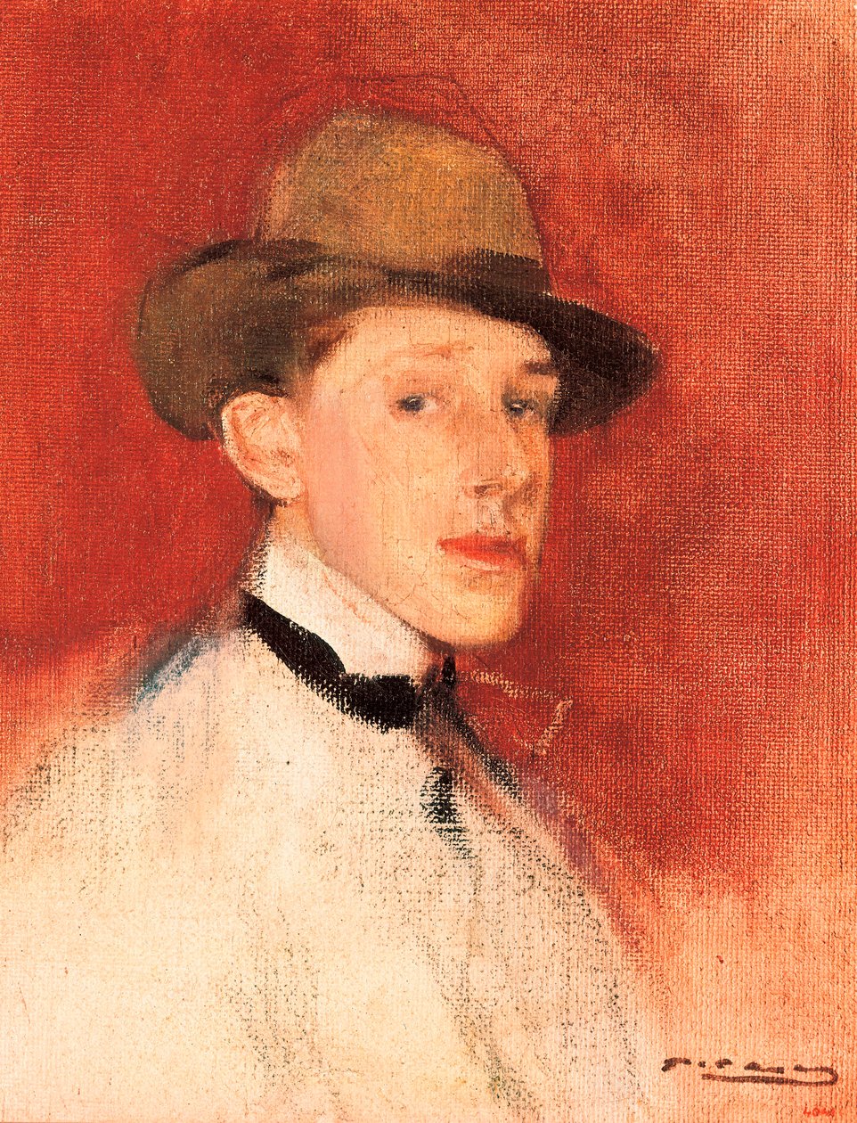 アルフォンソ13世（またはアルフォンス・ド・ブルボン）の肖像画のための習作（1886～1941年）、詳細 作： ラモン・カサス・イ・カルボ