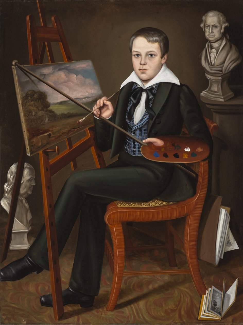 若い芸術家、c.1838-39 作： ランドール属性パーマーへ