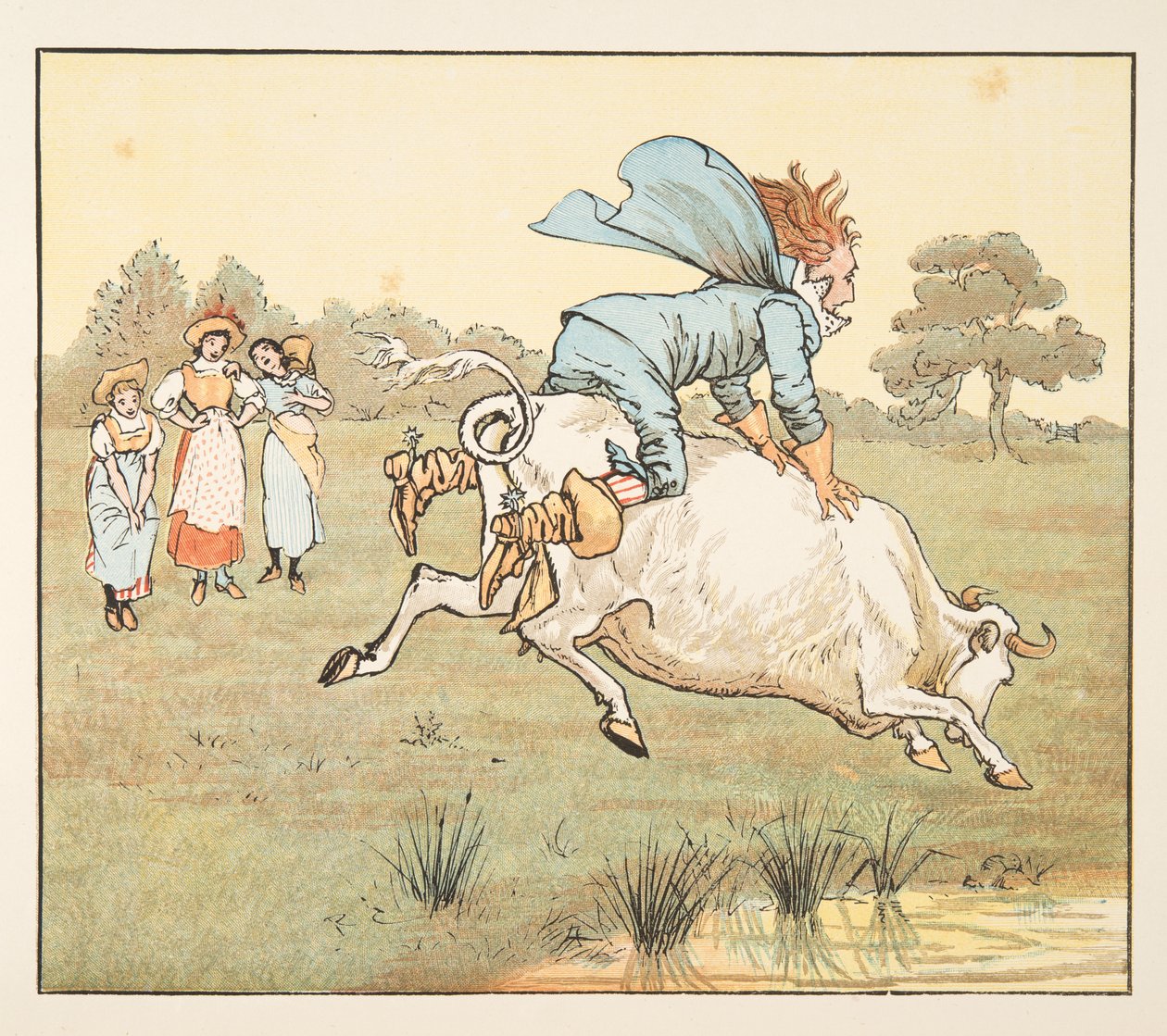 「誰もあなたに尋ねなかった、サー！」彼女は言った、ヘイディドルディドル絵本、pub.1882から 作： ランドルフ・カルデコット