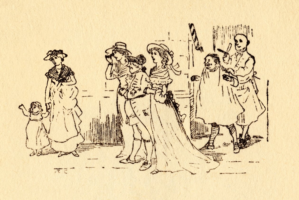 傍観者たちは1878年、1919年にジョンギルピンが疾走するのを見ます。 作： ランドルフ・カルデコット