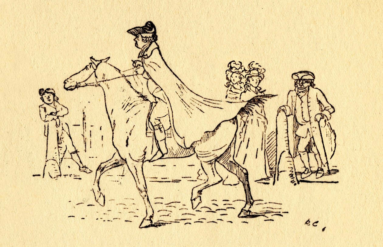 ジョンギルピンは、1878年、エドモントンへの旅に出発しました。 作： ランドルフ・カルデコット