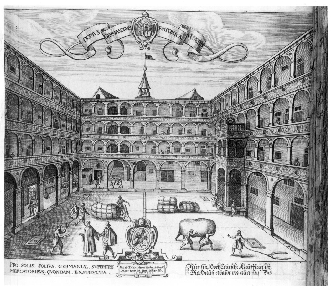ヴェネツィア、1616年におけるドイツ人の「家 作： ラファエル・クストス