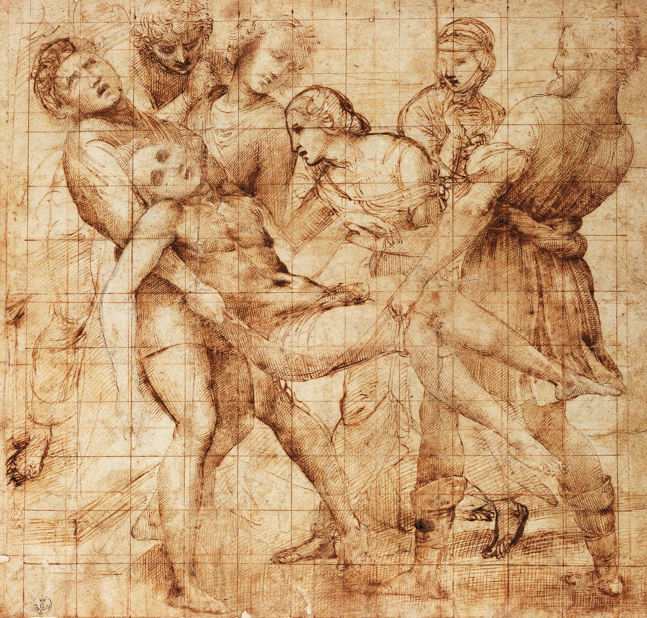 Estudo para a Deposição de Pala Baglioni (retábulo) 作： ラファエロ (1483 1520)