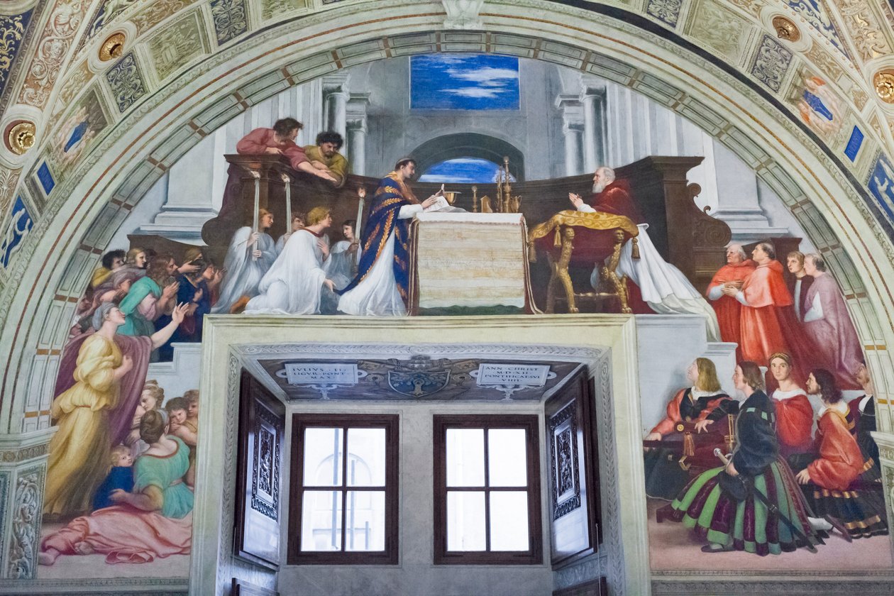 A Missa em Bolsena, sala de Heliodoro 作： ラファエロ (1483 1520)