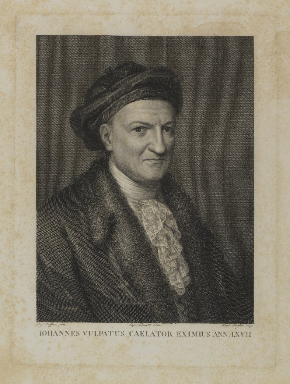 Johannes Vulpatus Caelator Eximus Ann.LXVII 作： ラファエル・モルゲン