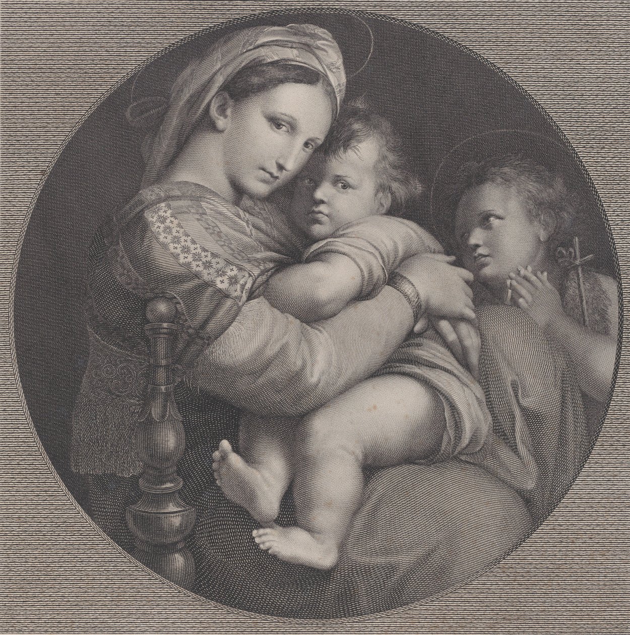 椅子のマドンナ Madonna della Seggiola, 1793年。 作： ラファエル・モルゲン