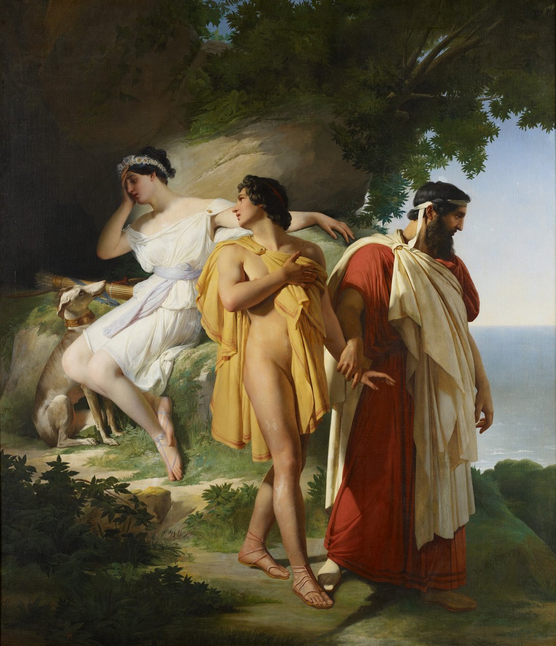 Telemachus and Eucharis、1824 作： レイモンド・キンサック・モンボイシン