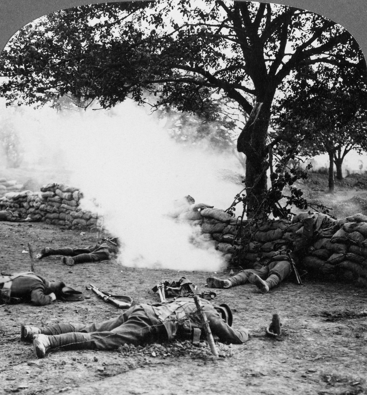 第一次世界大戦の戦場シーン、1914-1918。 作： 現実的な旅行出版社