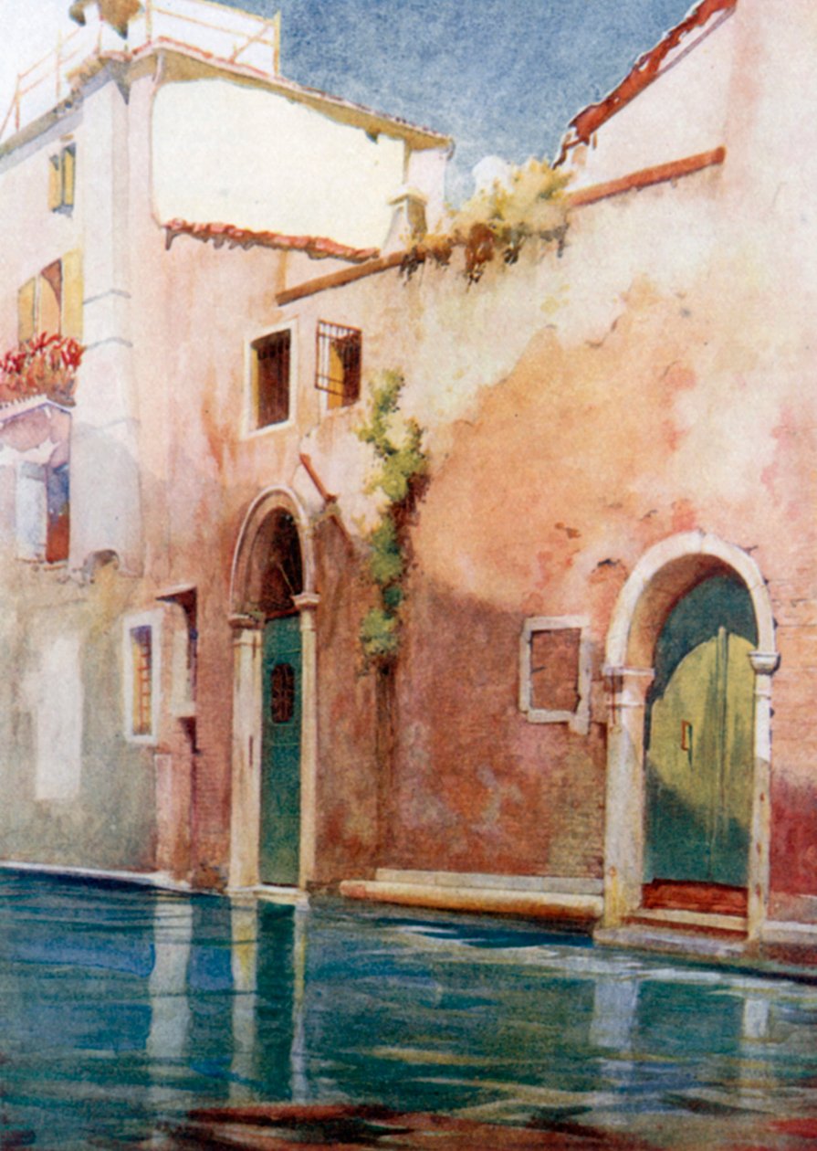 Aサイド運河（カラーリトグラフ） 作： レジナルドバラット