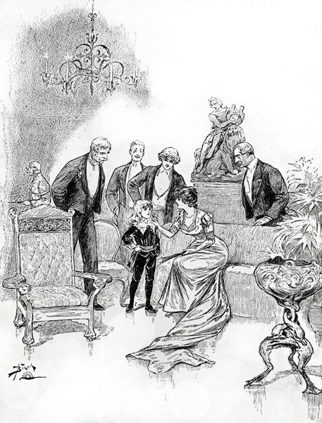 Little Lord Fauntleroy」のイラスト（彫刻）。 作： レジナルドバサーストバーチ