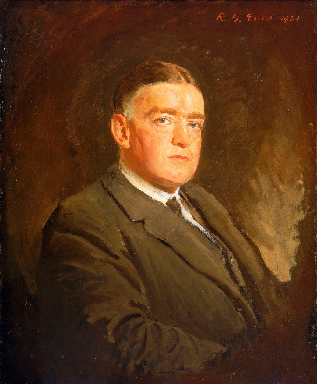 サー・アーネスト・ヘンリー・シャクルトン（1874〜1922） 作： レジナルド・グレンビル・イヴス