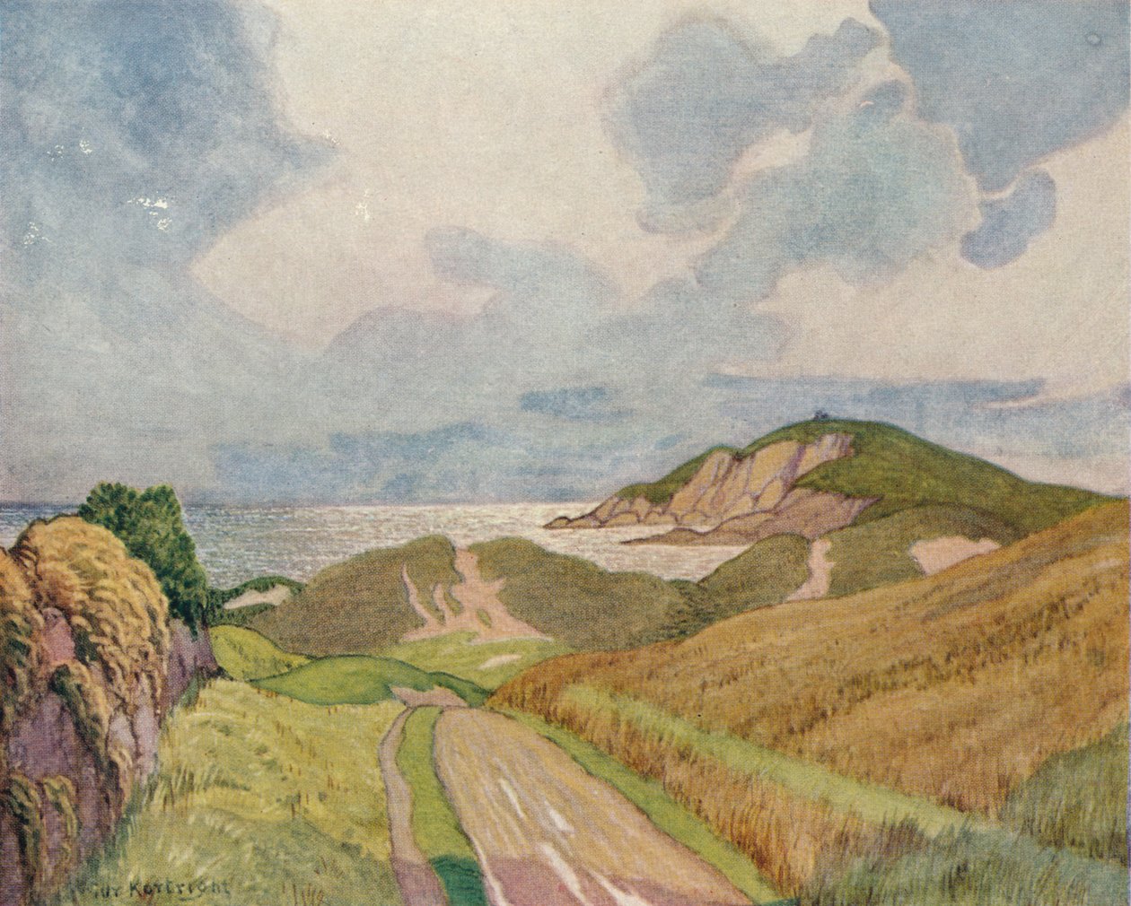 「銀色の太陽」、c1920 1926 作： Reginald Guy Kortright
