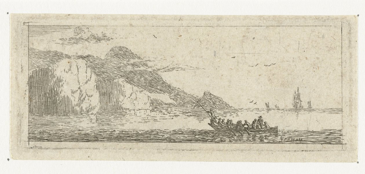 スループのある小さな海の景色 小さな海景（連載タイトル） 作： Reinier Nooms