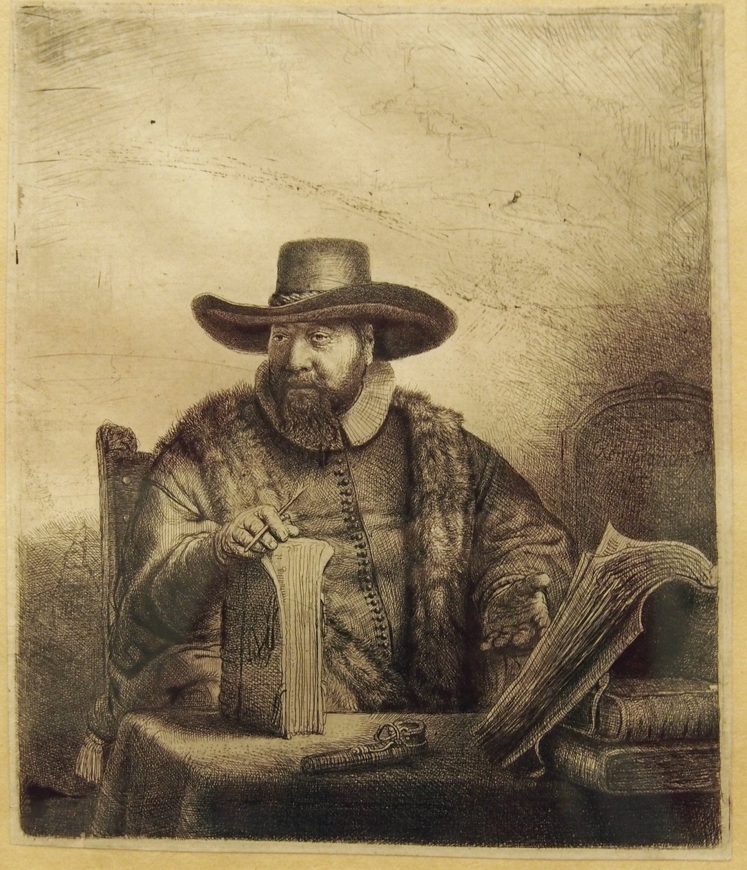 Cornelis Claesz Ansloの肖像 作： レンブラント・ファン・レイン