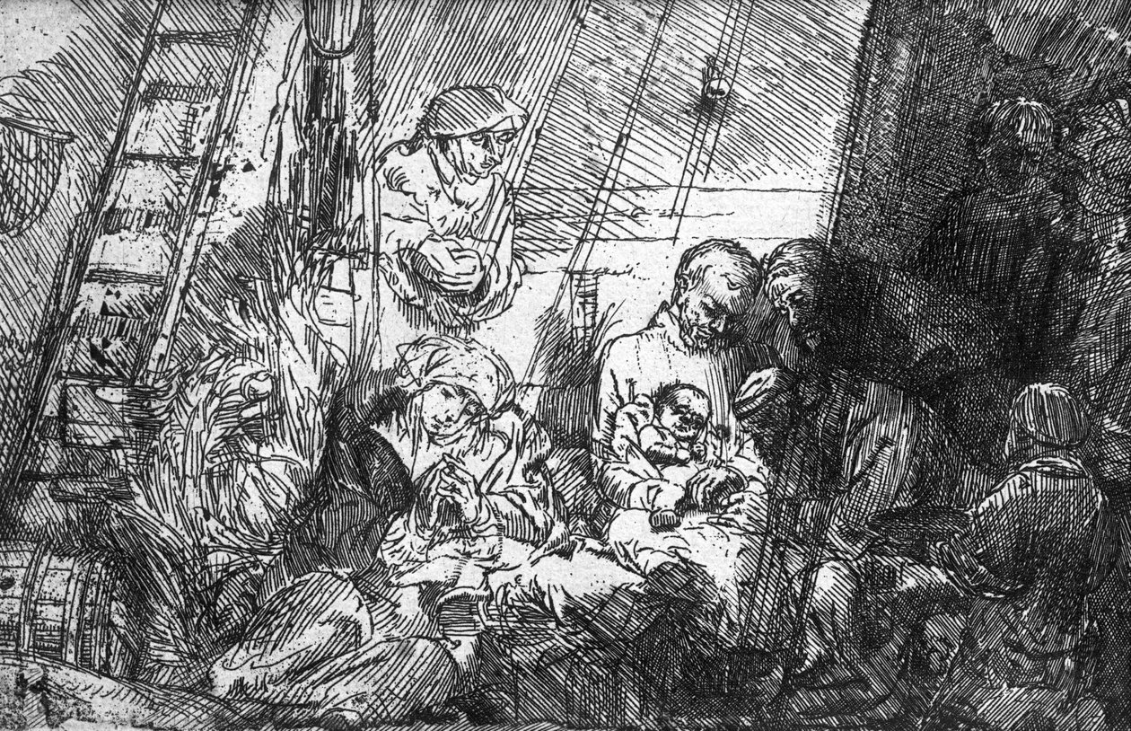 割礼、1654 作： レンブラント・ファン・レイン