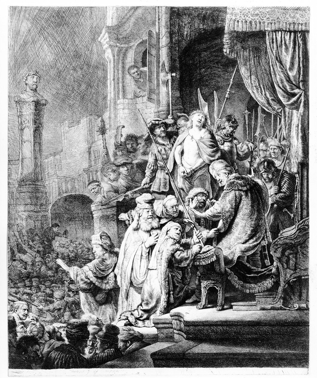 キリストの審判、1636年頃 作： レンブラント・ファン・レイン