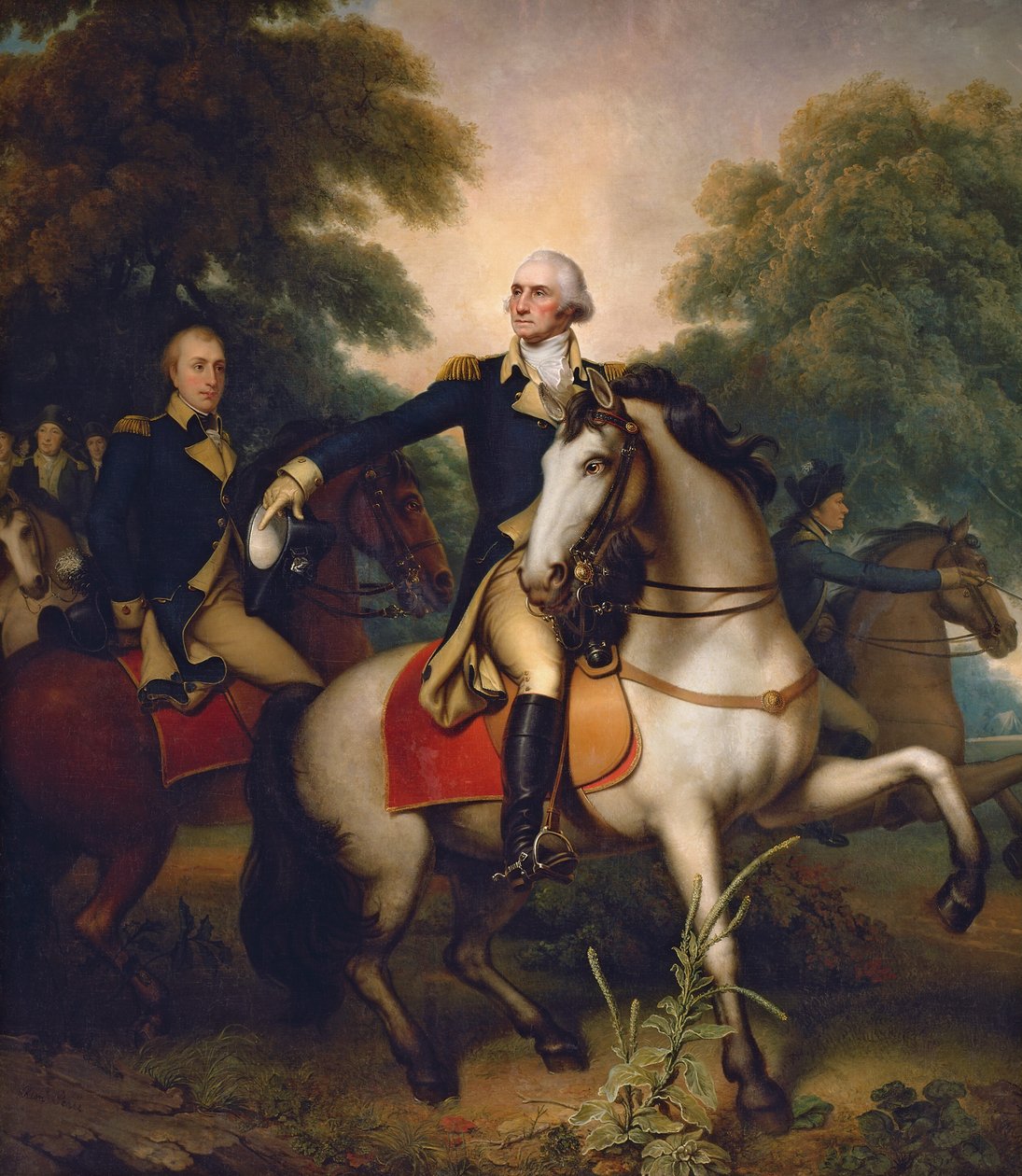 Washington vor Yorktown 作： レンブラント・ピール