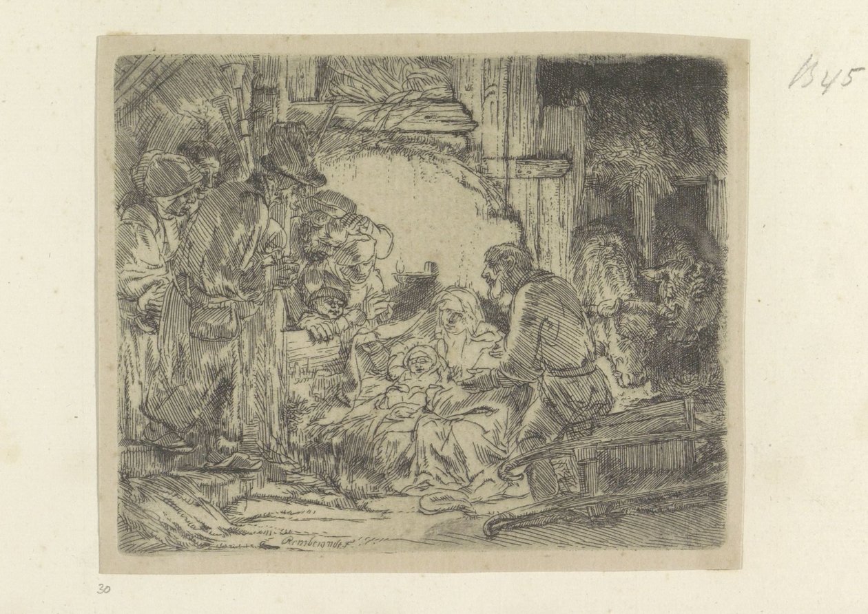 Aanbidding der herders: met de oielamp 原画集85点（連載タイトル） 作： レンブラント・ファン・レイン