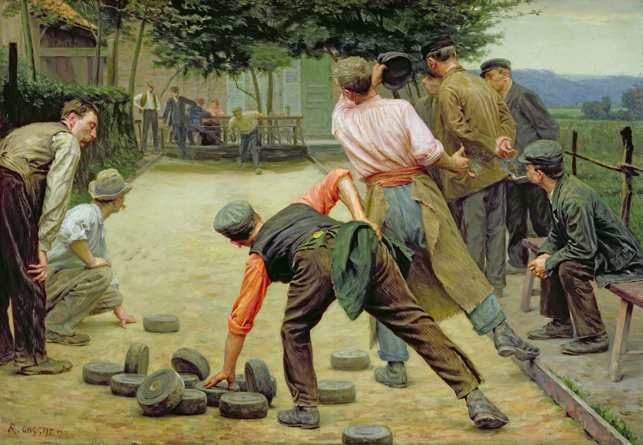 フランダースのブルズのゲーム、1911 作： レミー・コッヘ