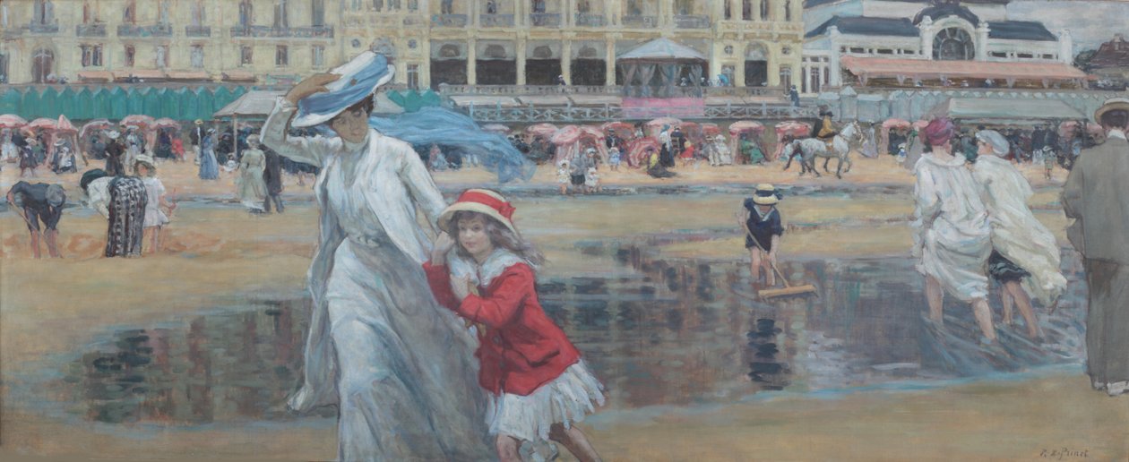 カブールビーチ、c。 1910年。 作： ルネ・フランソワ・ザビエル・プリネ