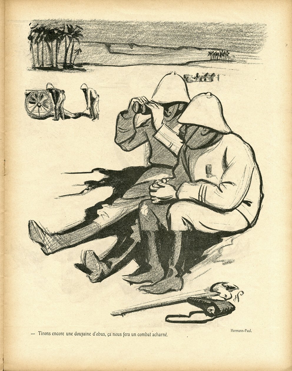 Le Canard Sauvage』に掲載されたヘルマン・ポール（1864-1940）のイラスト 作： ルネジョージヘルマンポール