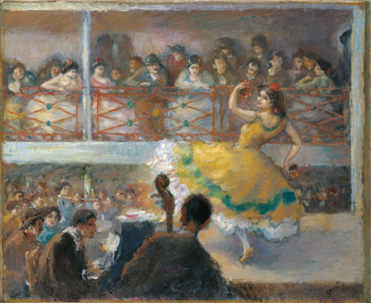 フラメンコ - 運河、リカール (1876-1931) - キャンバスに油彩 - 61,5x74,5 - カルメン ティッセン美術館、マラガ 作： リカルド運河とリュランビ