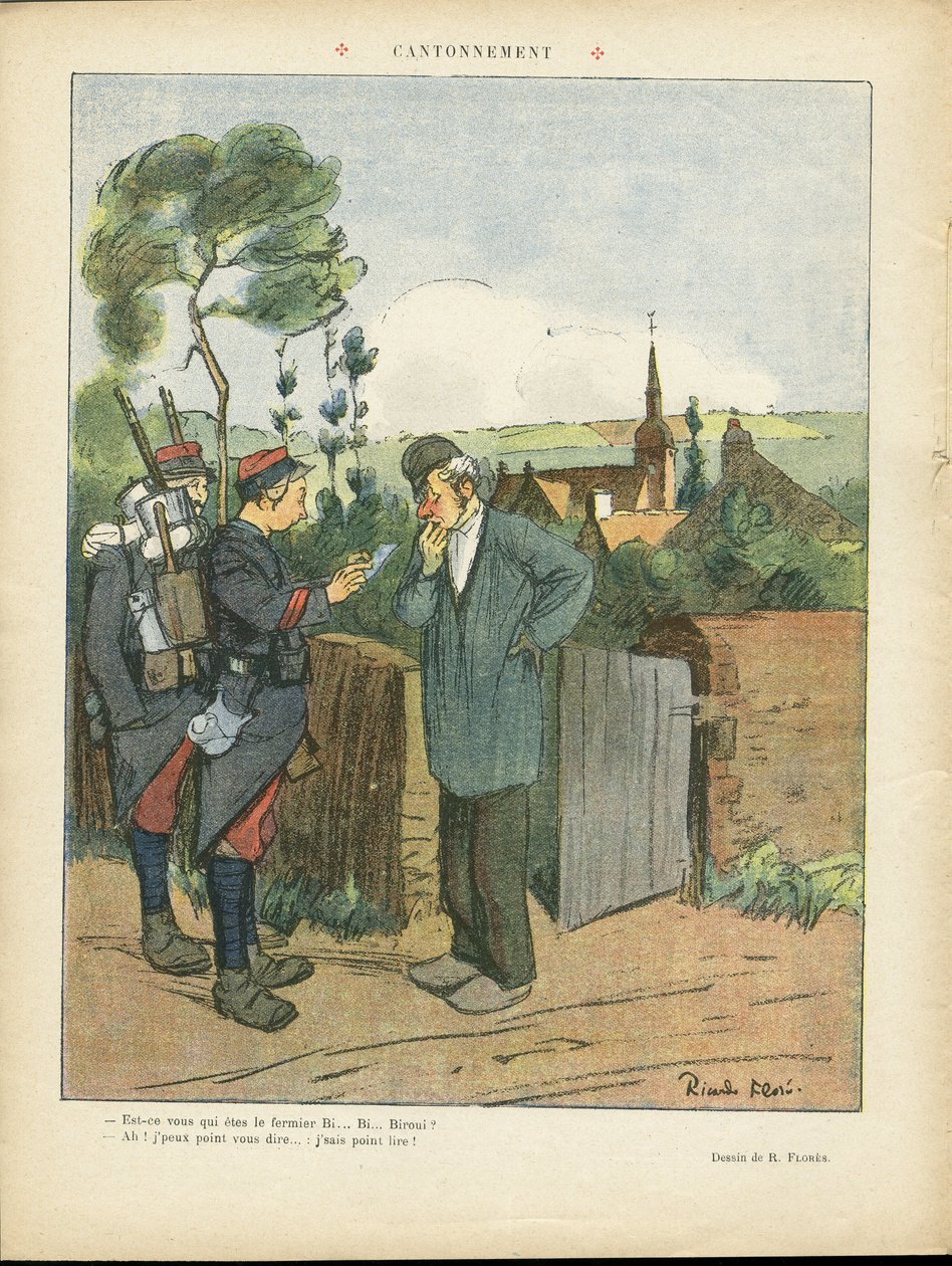 Le Lire』に掲載されたリカルド・フローレス（1878-1918）のイラスト 作： リカルド・フローレス