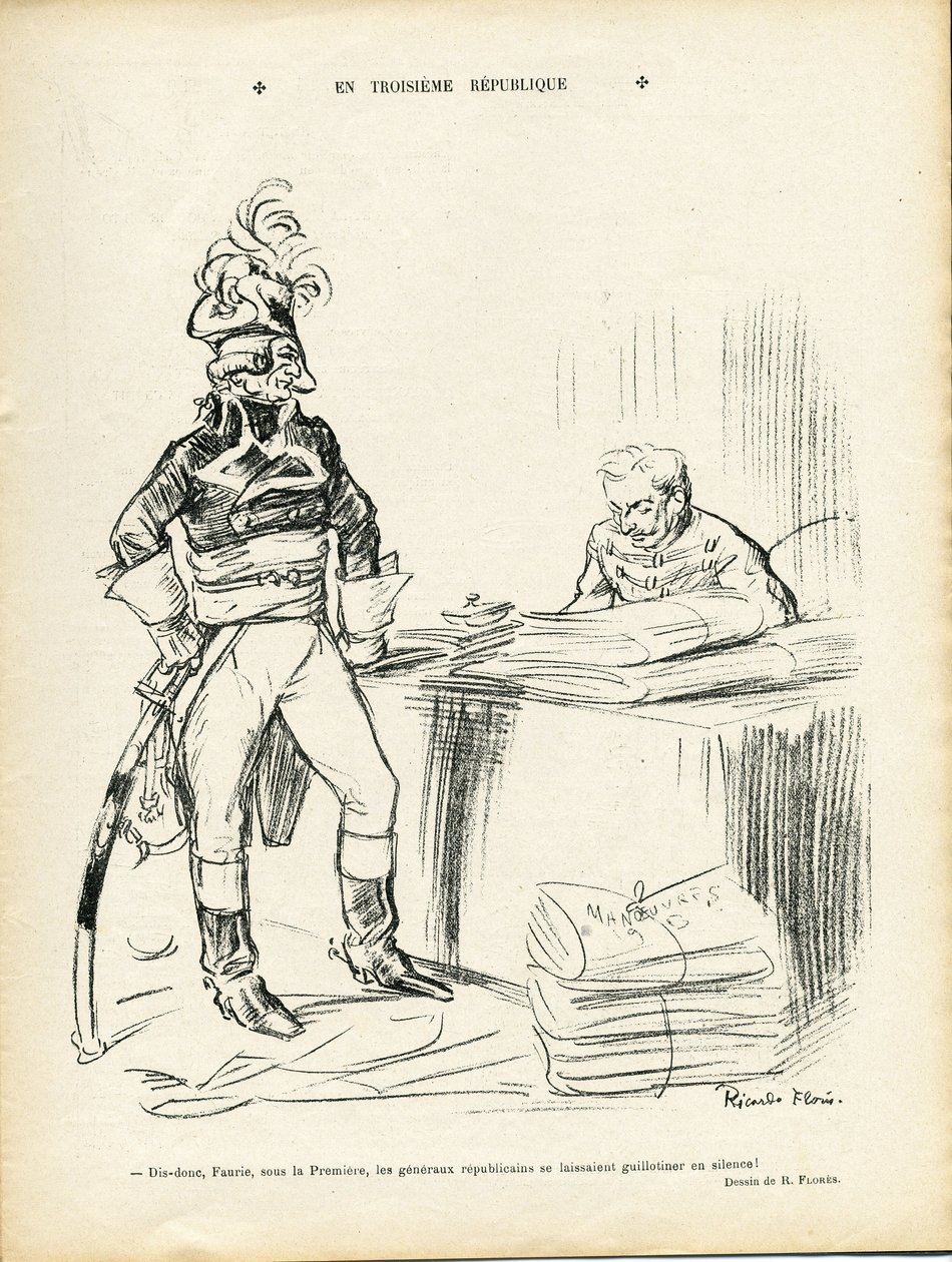 リカルド・フローレス（1878-1918）のイラスト（Le Lire, 29/11/13） - 第三共和国で - Iere Republique - General Generaux, Baptiste Faurie (1853-1938) 作： リカルド・フローレス