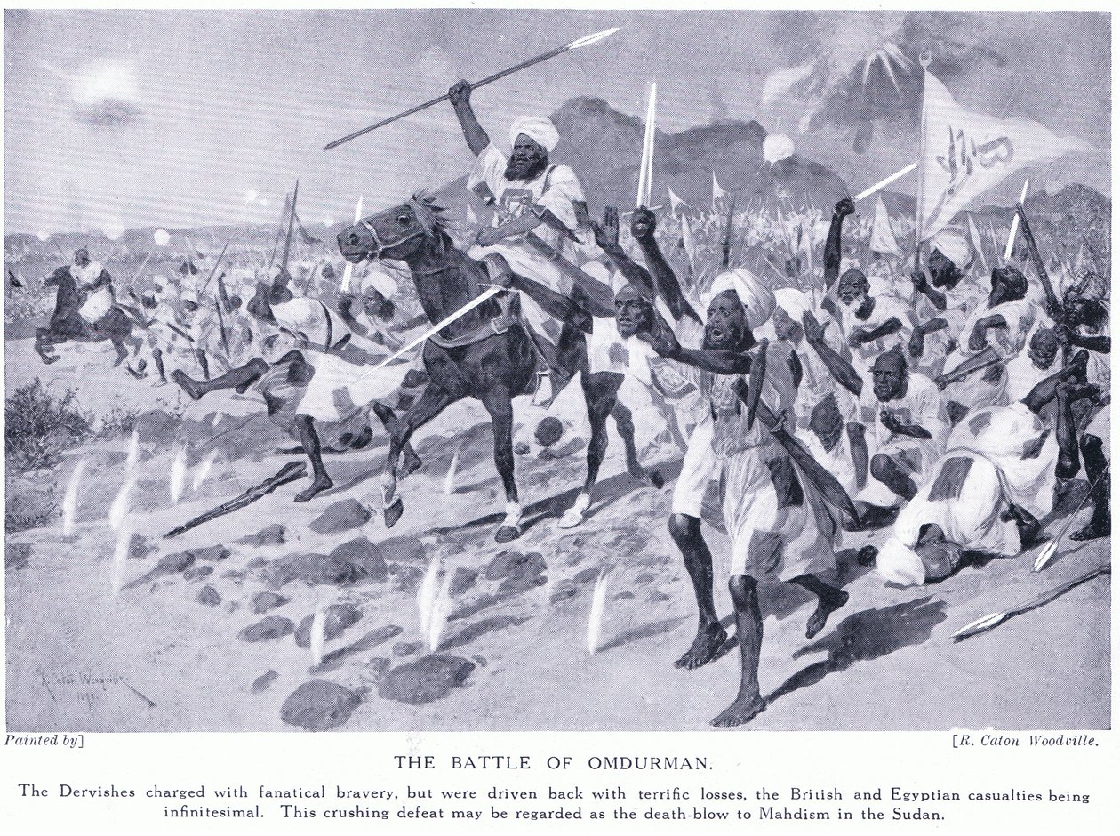 オムドゥルマンの戦い、1898年、1920年頃 作： リチャード・カトン・ウッドビル・ジュニア