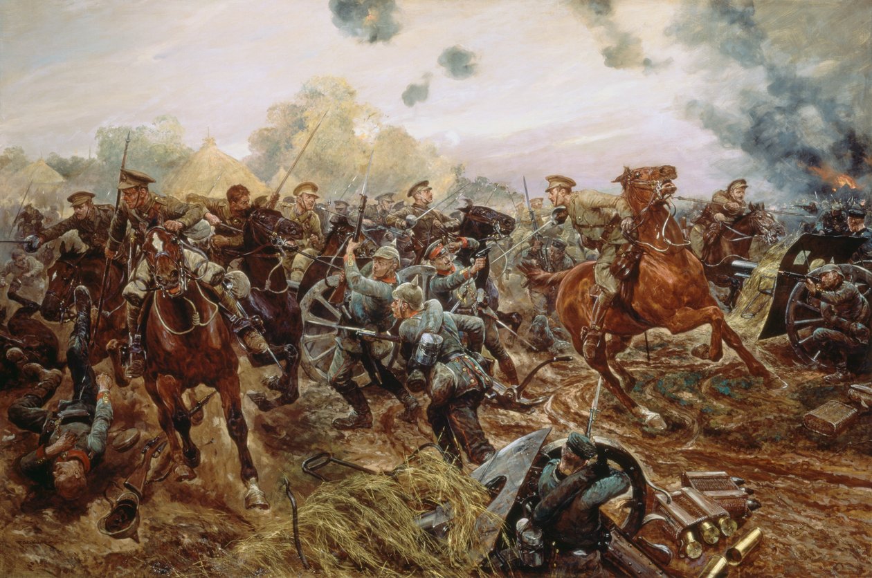 1914年のヨーロッパ戦争の最初のVC 作： リチャード・カトン・ウッドビル・ジュニア