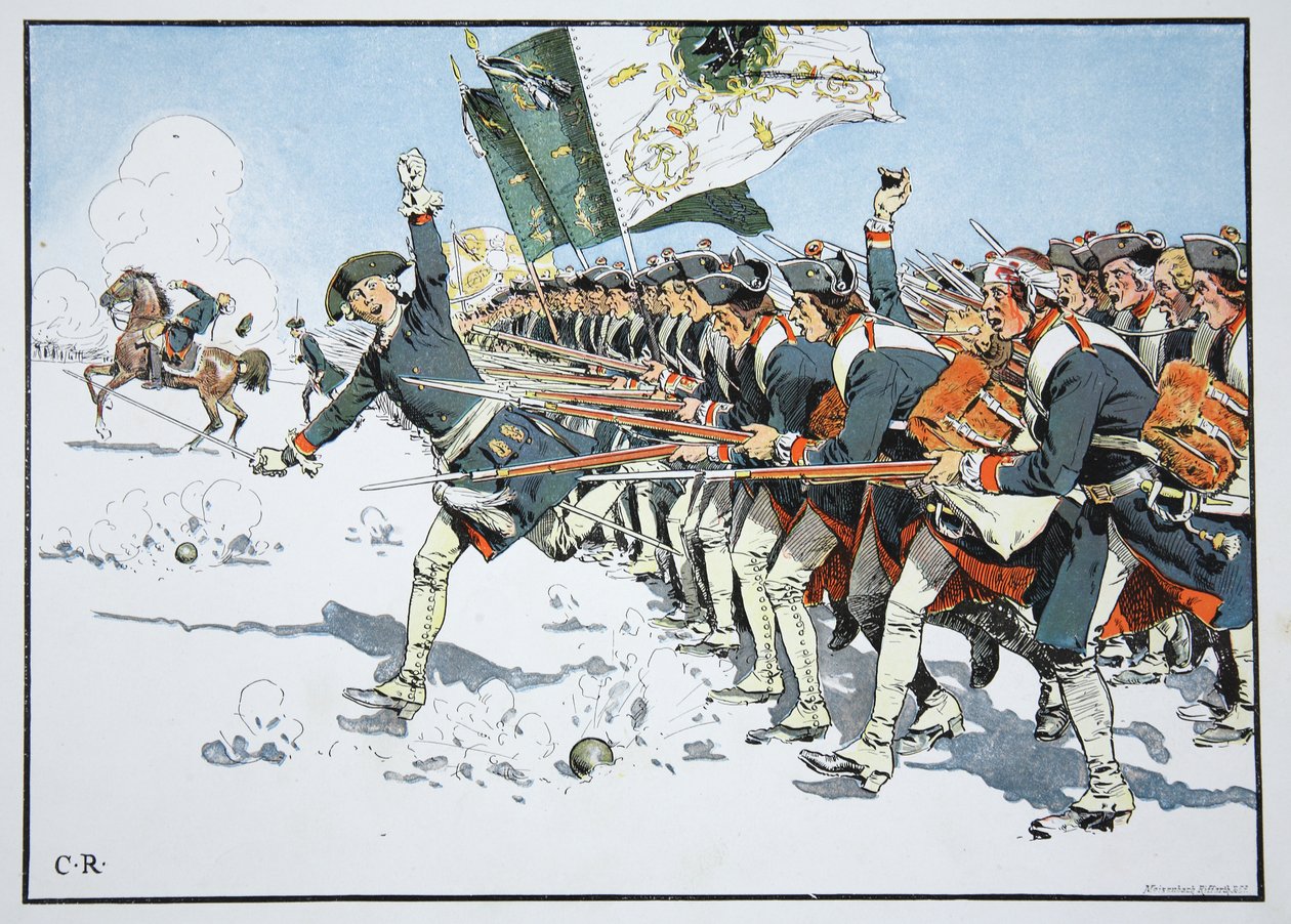 モルヴィッツの戦い、1741年4月10日 作： リチャード・クノーテル